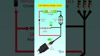 🔋 1.2V AA Battery Charger Using Diode
