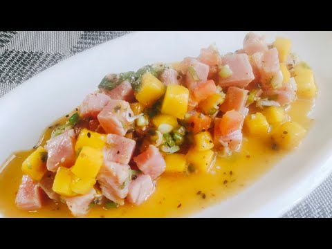 Asian Tuna ceviche