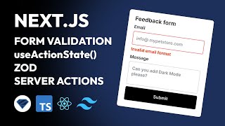 Next.js Form Handling: Zod, HTML Validation & Server Actions Explained