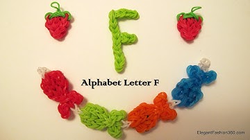 How to Make Alphabet Letter F Charms on Rainbow Loom