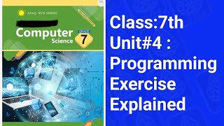 Class 7th Computer Science Keybook | Unit No 4 | Programming by Abbas Alivee