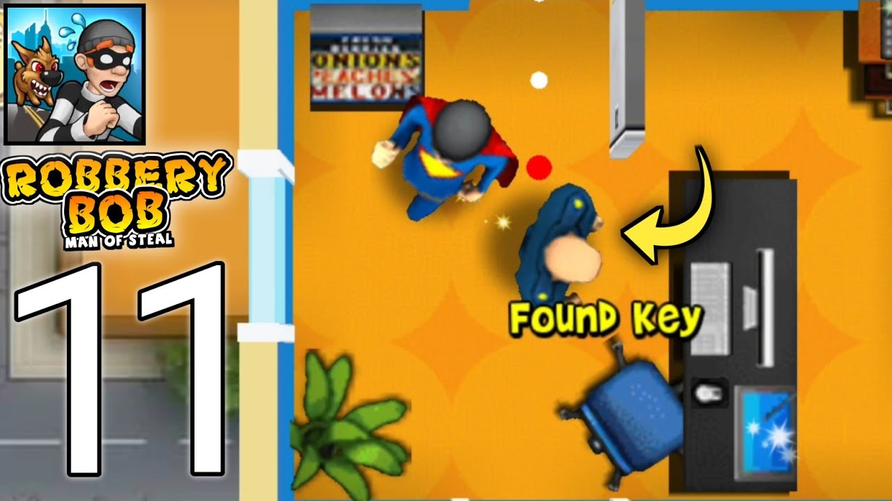 Downtown Part 11 | Robbery Bob - Chapter 2 | Gameplay Walkthrough | Robbery Bob Gameplay.