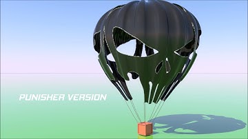 Parachute Dynamics Test : C4D Redshift