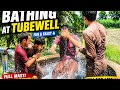 🔥 Tubewell Bathing Fun in Village Life | Full Masti & Enjoyment 💦 | Rural Pakistan Vlog