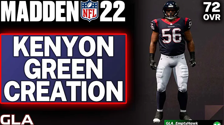Madden 22 - G Kenyon Green Creation Houston Texans...