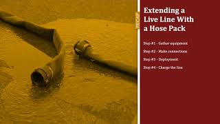 Hose operations: Extending a Pre-connect With a hose pack
