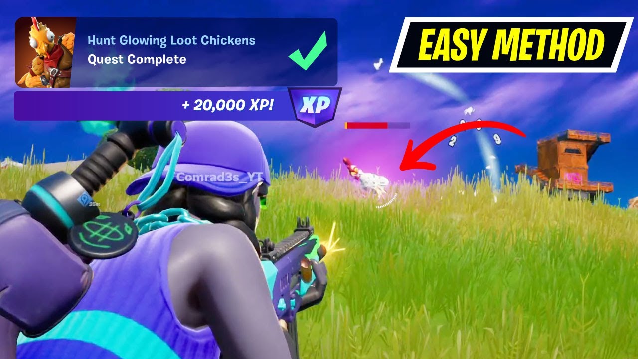 Hunt Glowing Loot Chickens Fortnite YouTube