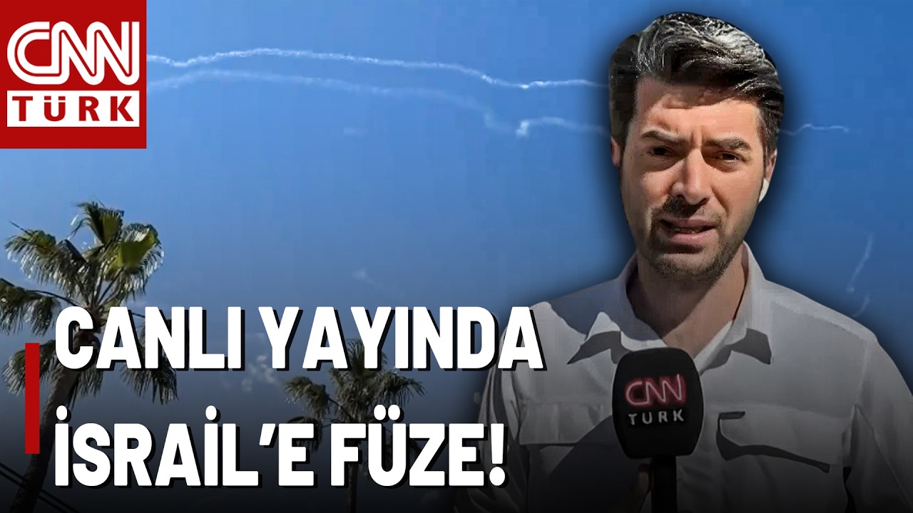 SON DAKİKA🚨İran'dan İsrail'e Yeni Füze Saldırısı: Canlı Yayında! CNN TÜRK'ten Savaş Görüntüleri...