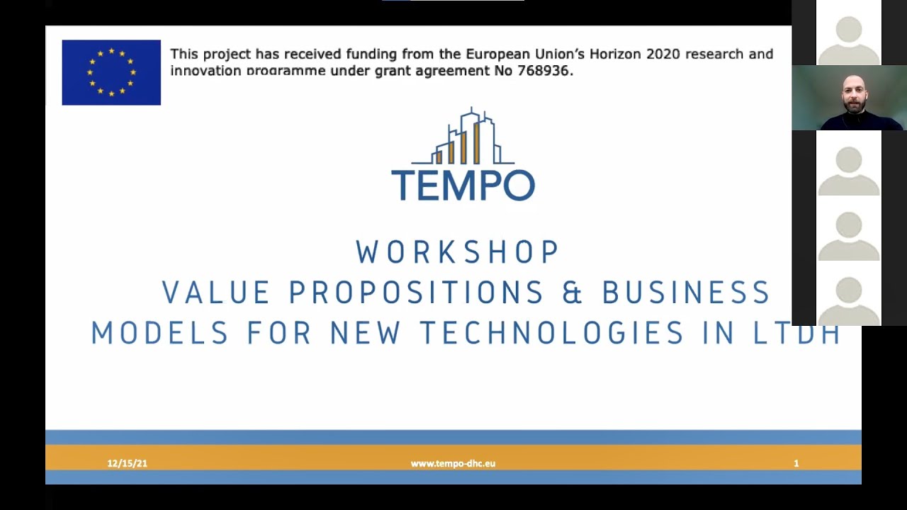 TEMPO Workshop   Value Propositions & Business Models for New Technologies in LTDH