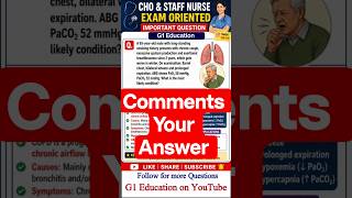 CHO & STAFF NURSE | CHO Series 2026 Question#2 #nursing #explore #shorts #trending #nurse