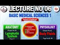 Lecture 06 Basic Medical Sciences 1 | Lymphatic System & Body Fluids | PMF Complete PDF MCQs & Notes
