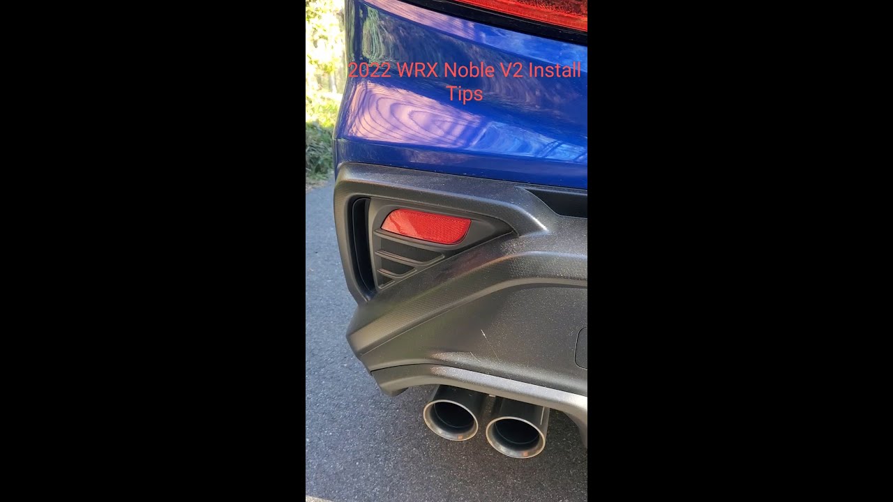 Noble Reflector Lamp install 2022 WRX.
