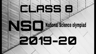 CLASS 8 NSO OLYMPIAD 2019-20 BY SOF