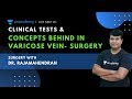 Clinical Tests and Concepts behind in Varicose vein- Surgery with Dr. Rajamahendran