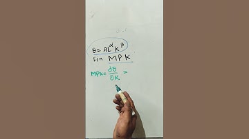 Cobb Douglas production function marginal product of capital #mathematicaleconomics