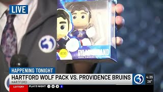 Hartford Wolf Pack taking on the Providence Bruins at home