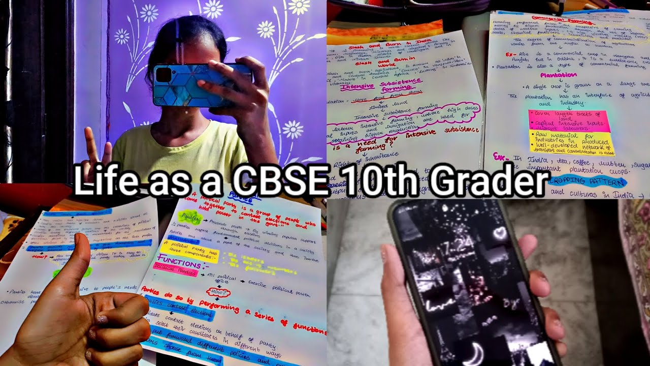 Life as a CBSE 10th grader 😅 / Preparing for my boards 😅 - YouTube