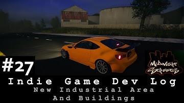 Dev Log 27 New Industrial Area and Buildings [Unity Racing Game Devlog]