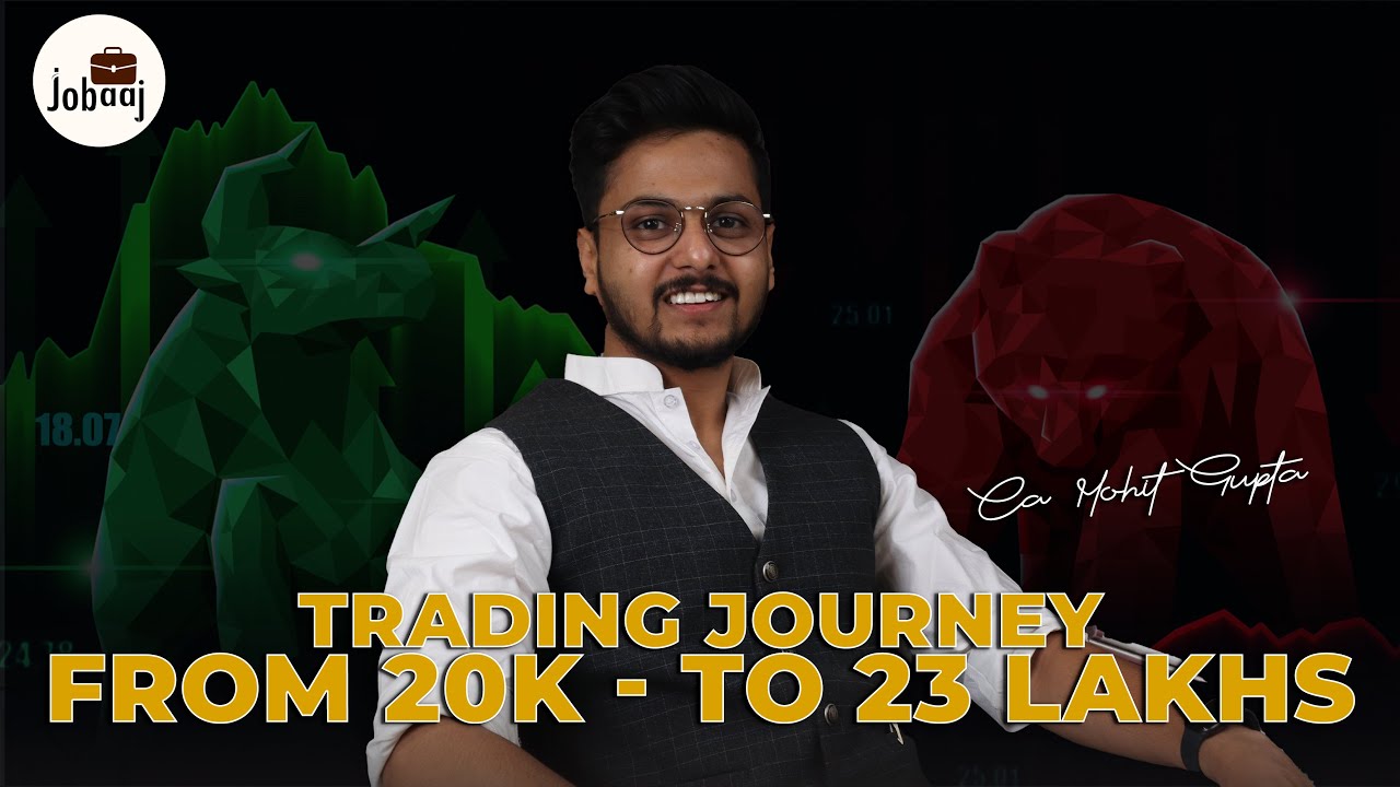 My Trading Journey from 20k to 23 Lakhs || CA Mohit Gupta