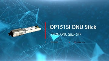 ZISA OP51SI XPON ONU Stick SFP Video