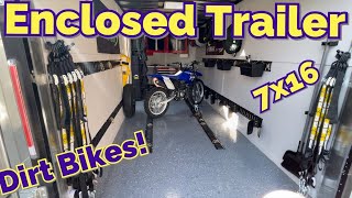 Enclosed Dirt Bike Trailer Build Tour!