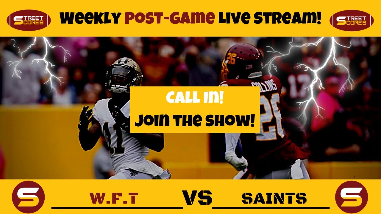 🏈 Washington Football Team Lose to Saints REVIEW! WHO TO BLAME? Draft QB? INSTANT REACTION! CALL IN🏈