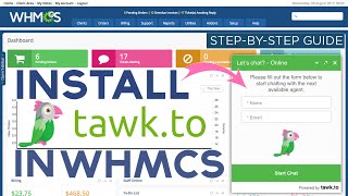 how to install tawk.to in whmcs website?