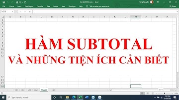 Hàm SUBTOTAL và những điều cần biết