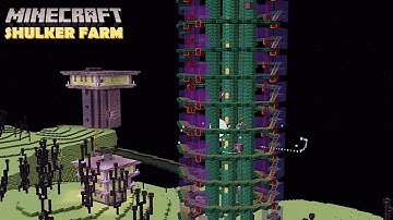 Minecraft Timelapse | Shulker Shell Farm - A layout built without leaving the End. (Java 1.17.1)