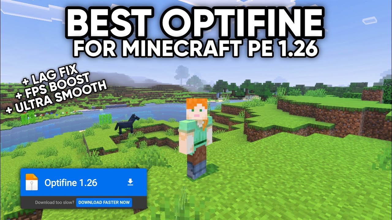 Best Optifine for Minecraft PE 1.26 New Update | Fix Lag, FPS Boost ...