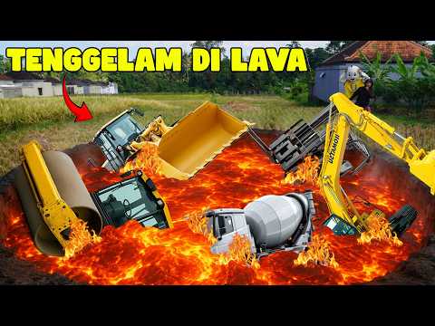 ALL HEAVY EQUIPMENT SINKING IN LAVA?!