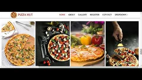 Pizza website template free download