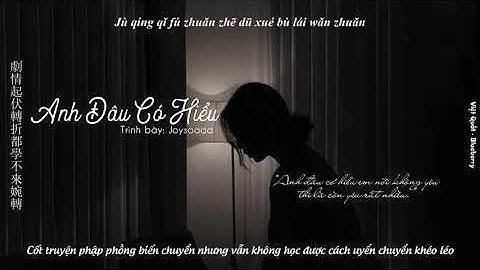 [Vietsub+Pinyin] Anh Đâu Có Hiểu - joysaaaa | 你不明白 - joysaaaa
