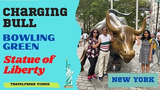 Wall Street Charging Bull, Bowling Green, Statue of Liberty View Point New York I TravelFreak Videos