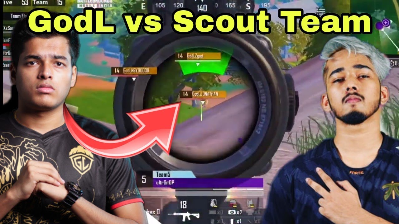 Jonathan vs Scout Fight 🔥Team GodL Domination 🔥🇮🇳||#bgmi #jonathan # ...