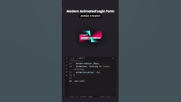 Modern Animated Login Form #javascript  #refactoring