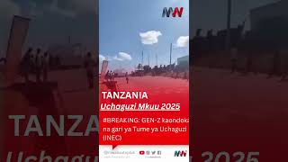 Gen-Z Balaa Aamua Kusepa Na Gari La Tume Ya Uchaguzi Inec