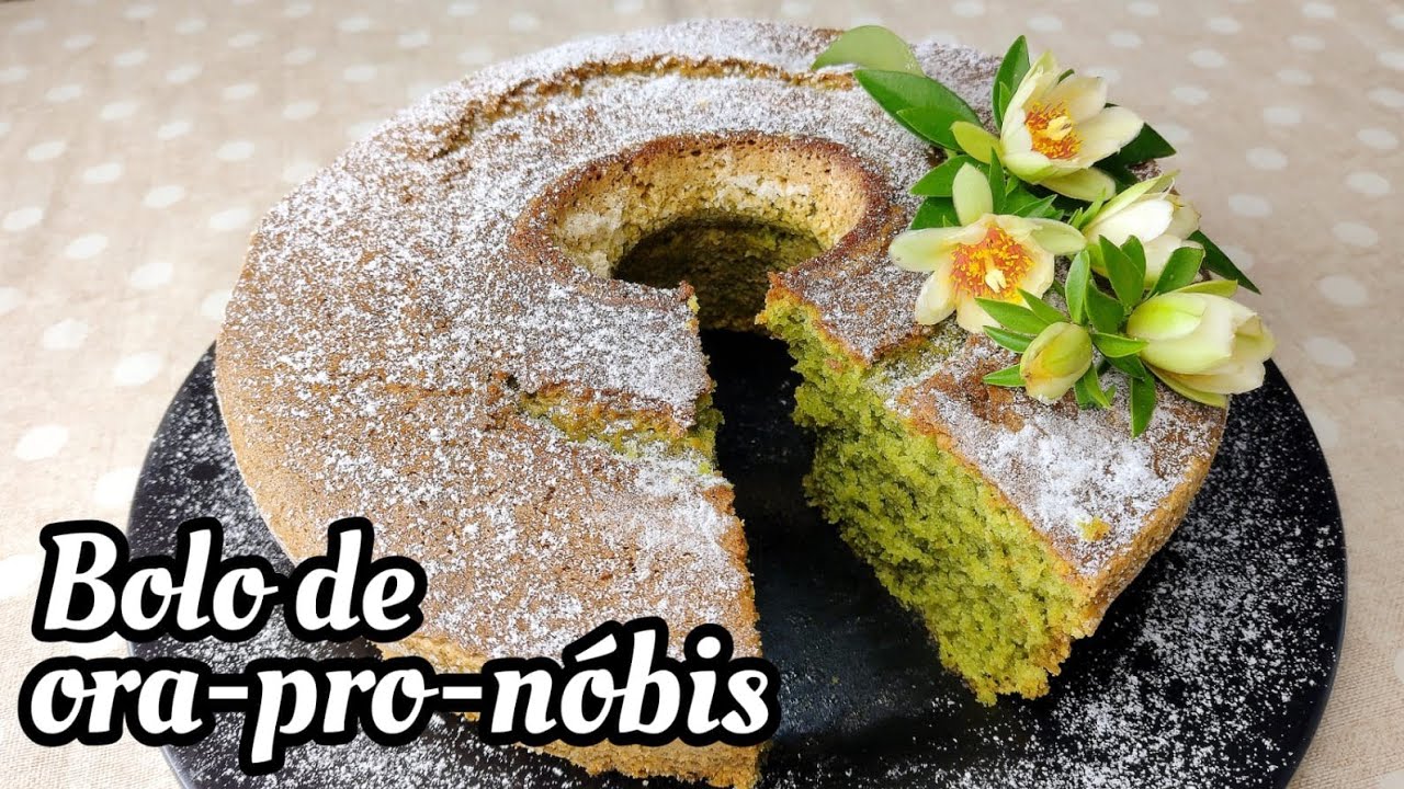 BOLO DE ORA-PRO-NÓBIS FOFINHO, FÁCIL E DELICIOSO!