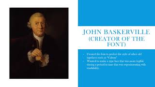 Baskerville font story