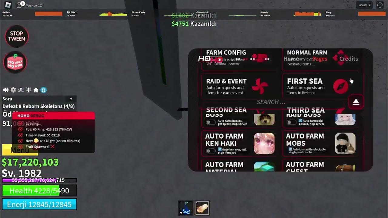 Roblox blox fruits hoho hub v4 new version script pc mobile youtube