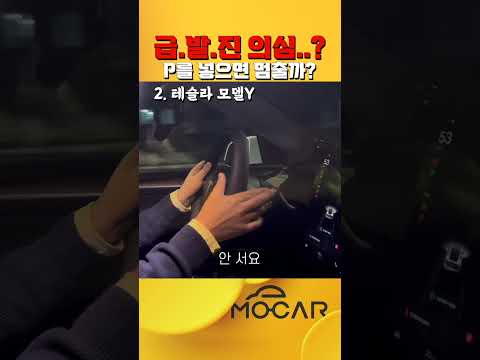 <strong>테슬라와</strong> 현대차의 안전 차이! P면 서야지!