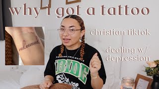 new tattoo, dealing with depression, why i don&#39;t like christian tiktok | life update + thoughts 💭