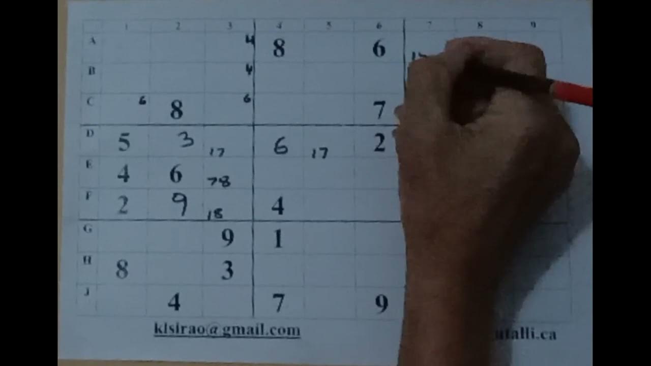Sudoku తెలుగు Termed Evil Tricks make it Easy K S Rao IR Telugu