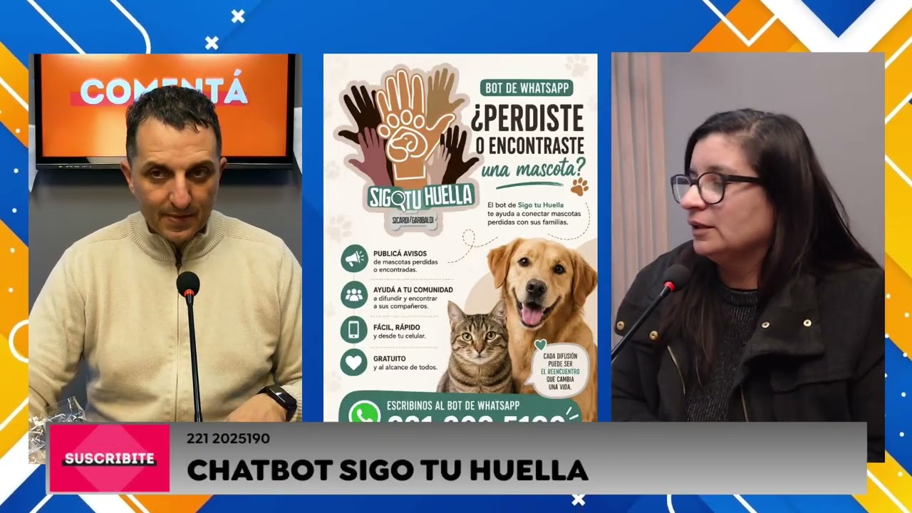 Cómo funciona el nuevo chatbot para buscar mascotas perdidas en La Plata 📱🐶