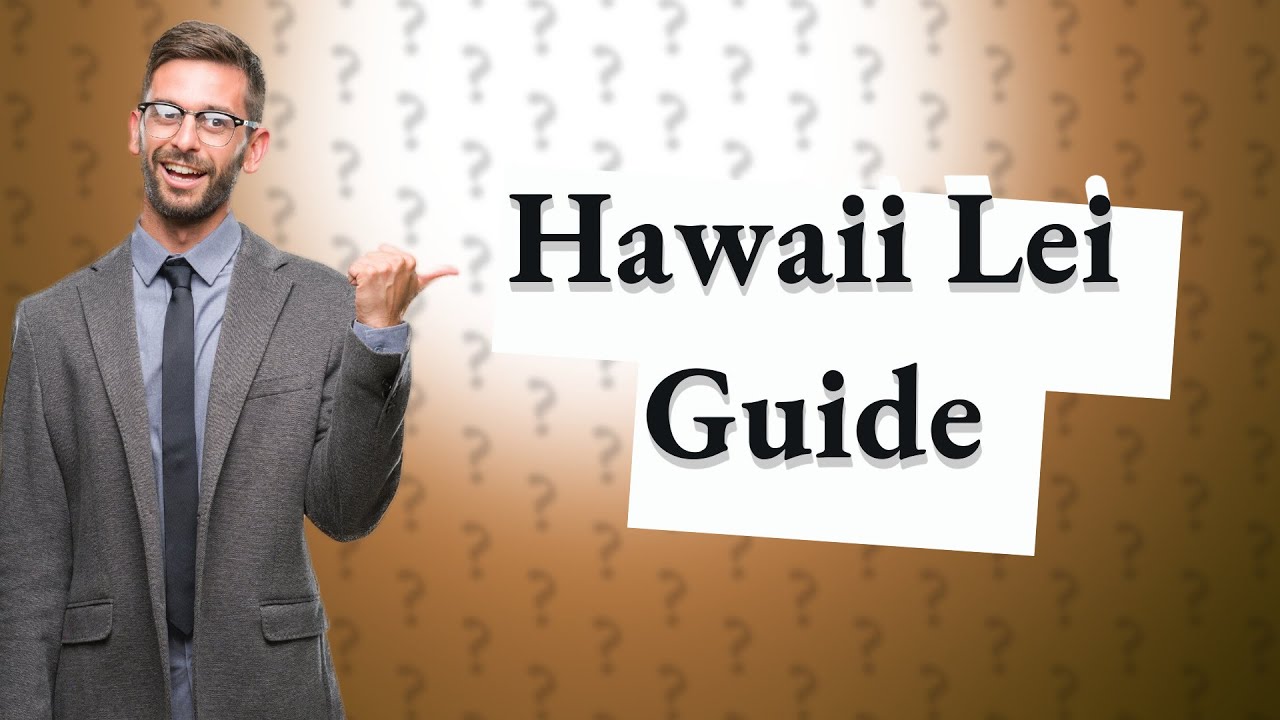 Can I bring a lei back from Hawaii? YouTube