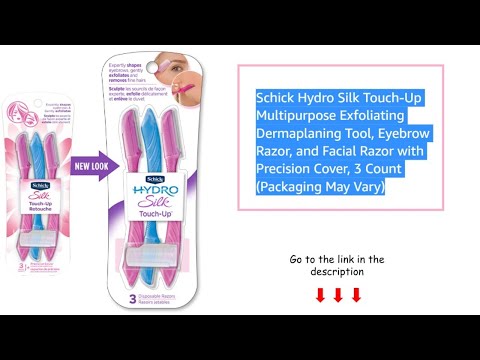 Schick Hydro Silk Touch-Up Multipurpose Exfoliating Dermaplaning Tool, Eyebrow Razor