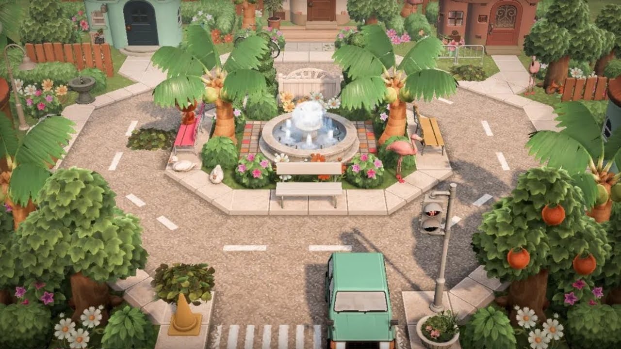 【あつ森】島紹介 色鮮やかなとても美しい海沿いの街【あつまれどうぶつの森】夢訪問