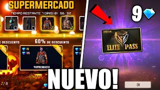 YA LLEGÓ! NUEVO PASE ELITE EN DESCUENTO Y NUEVO SUPERMERCADO 8.0 EN FREE FIRE! NOVEDADES FREE FIRE