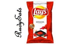 Lays Sriracha Flavor Potato Chips Review - Rudyeats Happy Junk Food Critic