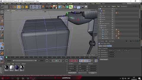 Robot low poly cinema 4d
